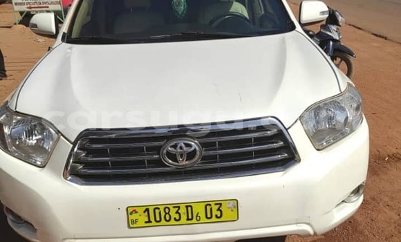 Sayi Na hannu Toyota Highlander White Mota in Aribinda a Soum Sayi Na hannu Toyota Highlander White Mota in Aribinda a Soum