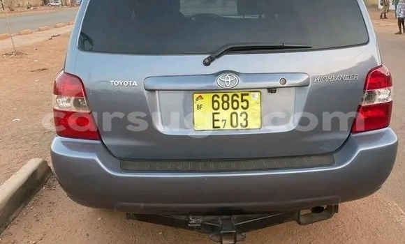 Sayi Na hannu Toyota Highlander Black Mota in Ouagadougou a Burkina Faso Sayi Na hannu Toyota Highlander Black Mota in Ouagadougou a Burkina Faso