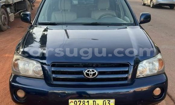 Sayi Na hannu Toyota Highlander Blue Mota in Ouagadougou a Burkina Faso Sayi Na hannu Toyota Highlander Blue Mota in Ouagadougou a Burkina Faso