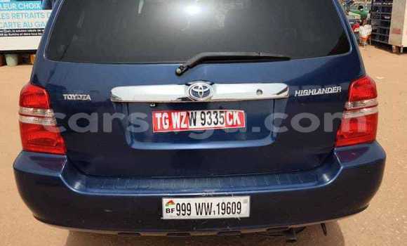 Acheter Import Voiture Toyota Highlander Bleu à Ouagadougou, Burkina-Faso Acheter Import Voiture Toyota Highlander Bleu à Ouagadougou, Burkina-Faso