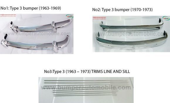 Type 3 bumper trims 1963