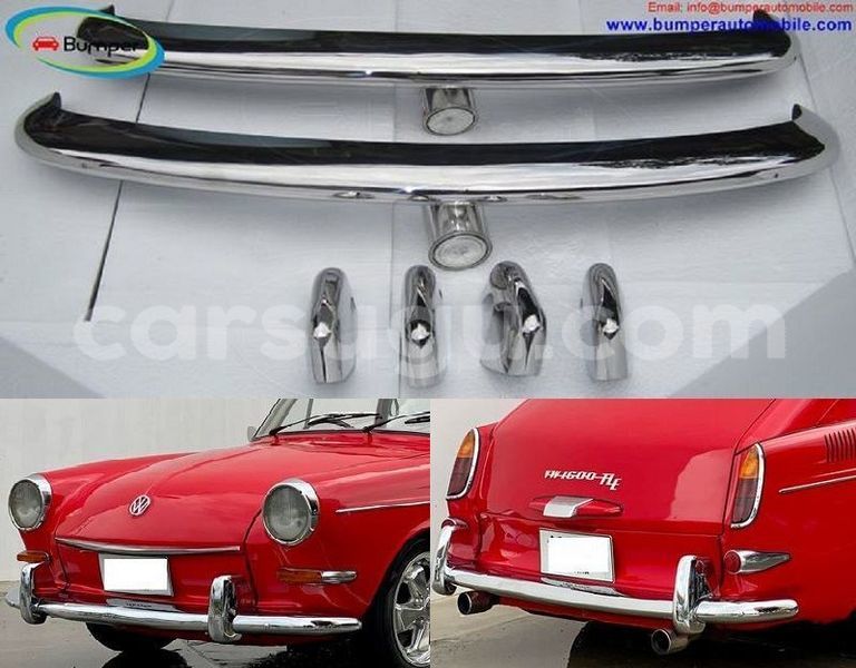 Big with watermark 800 volkswagen type 3 stainless steel bumpers 1963 1969 1 