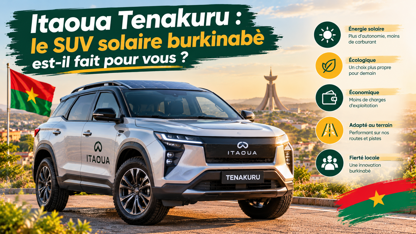 Itaoua tenakuru solar suv burkina faso